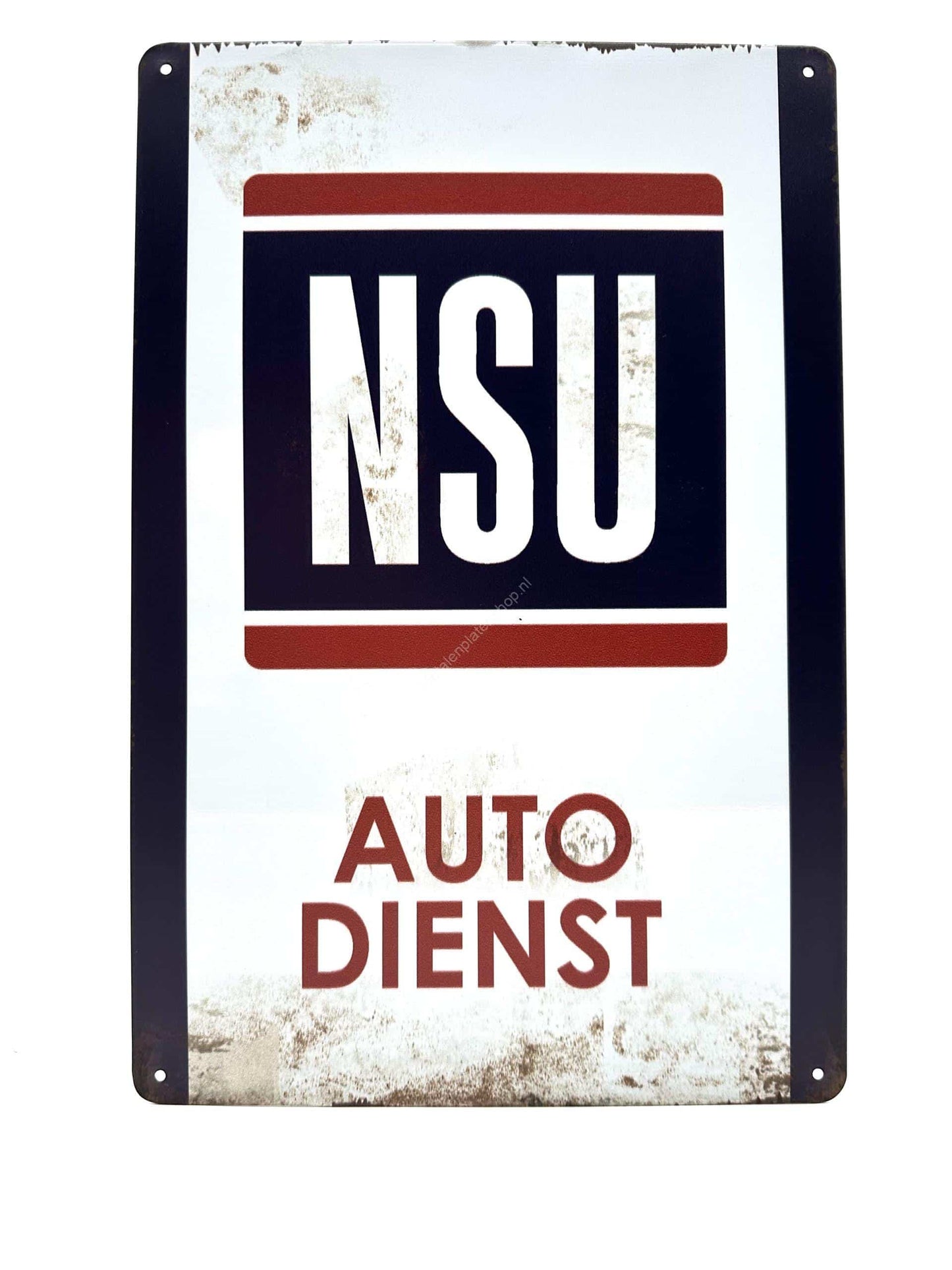 Metal Wall Sign - NSU - Auto Dienst