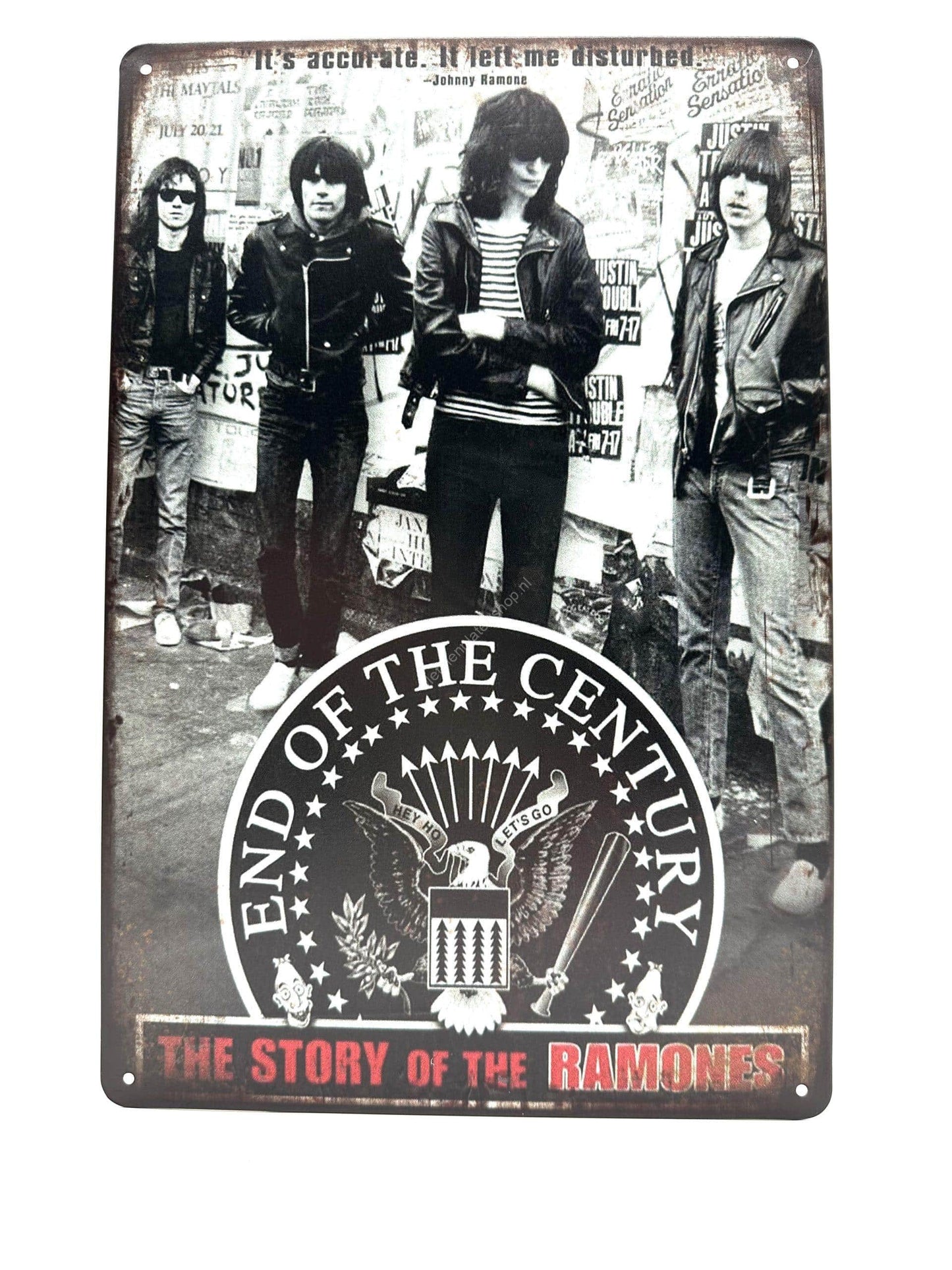 Metal Wall Sign - The Story of the Ramones