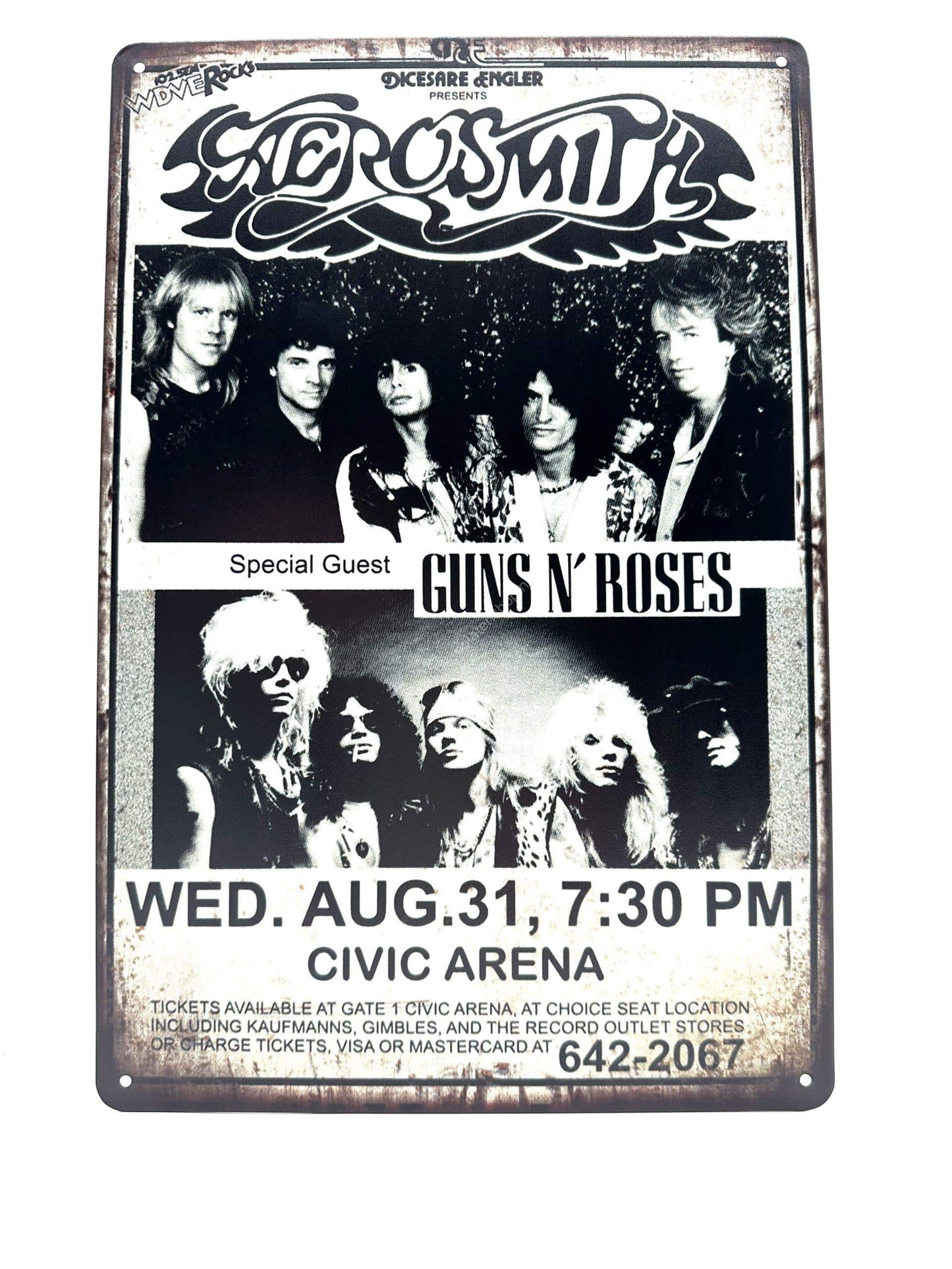 Metal Wall Sign - Aerosmith