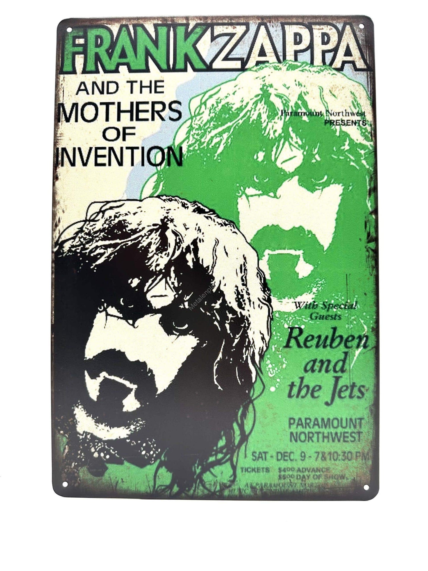 Metal Wall Sign - Frank Zappa and the mothers of invention