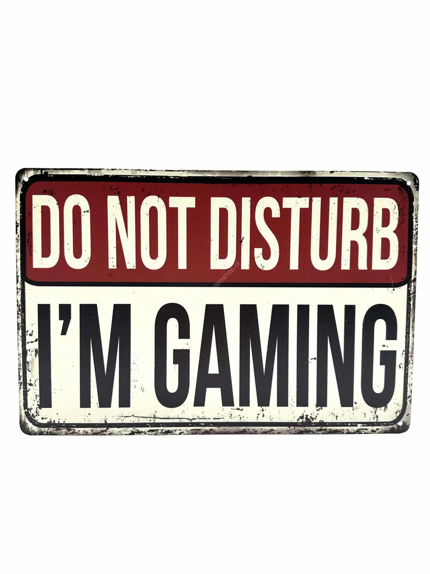 Metalen Wandbord - Do Not Disturb - I'm Gaming