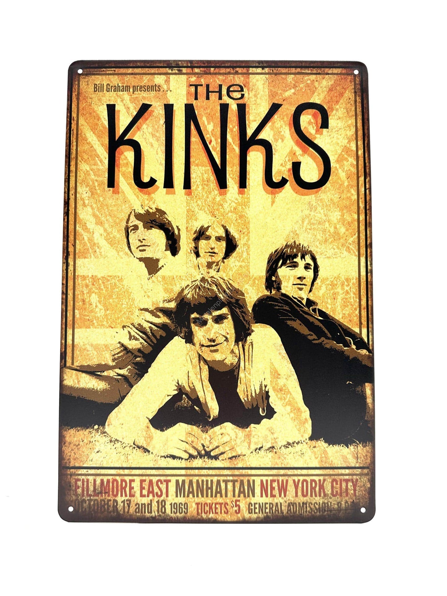 Metallwandschild - The Kinks