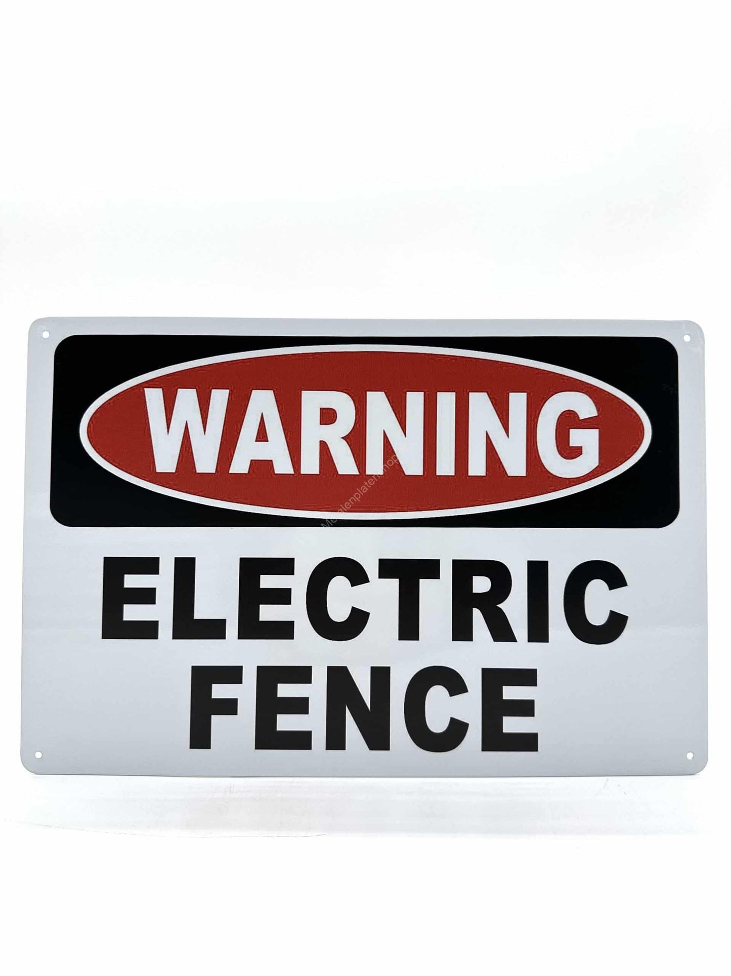 Metal Wall Sign - Warning Electric Fence