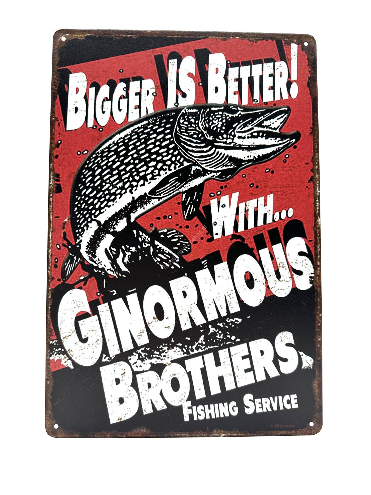 Metalen Wandbord - Bigger is better with ginormous brothers