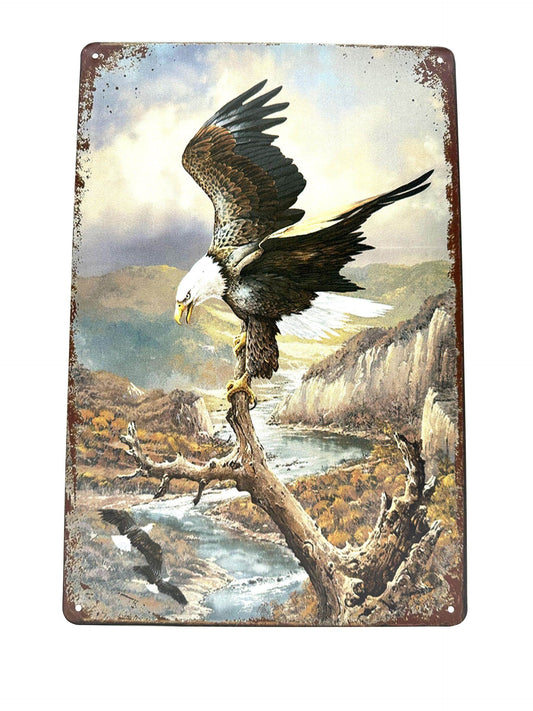 Metalen Wandbord - Adelaar - Eagle