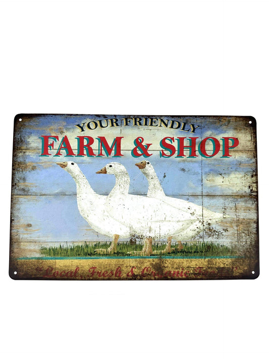 Metalen Wandbord - Your friendly Farm &amp; Shop