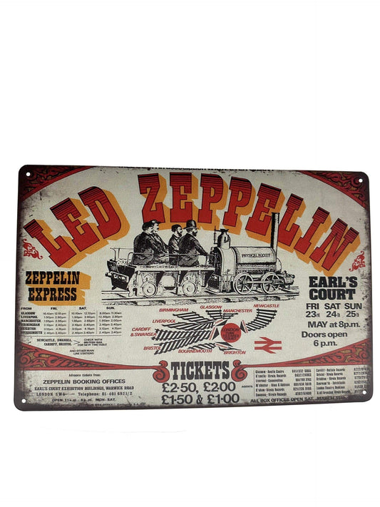 Metalen Wandbord - Led Zeppelin