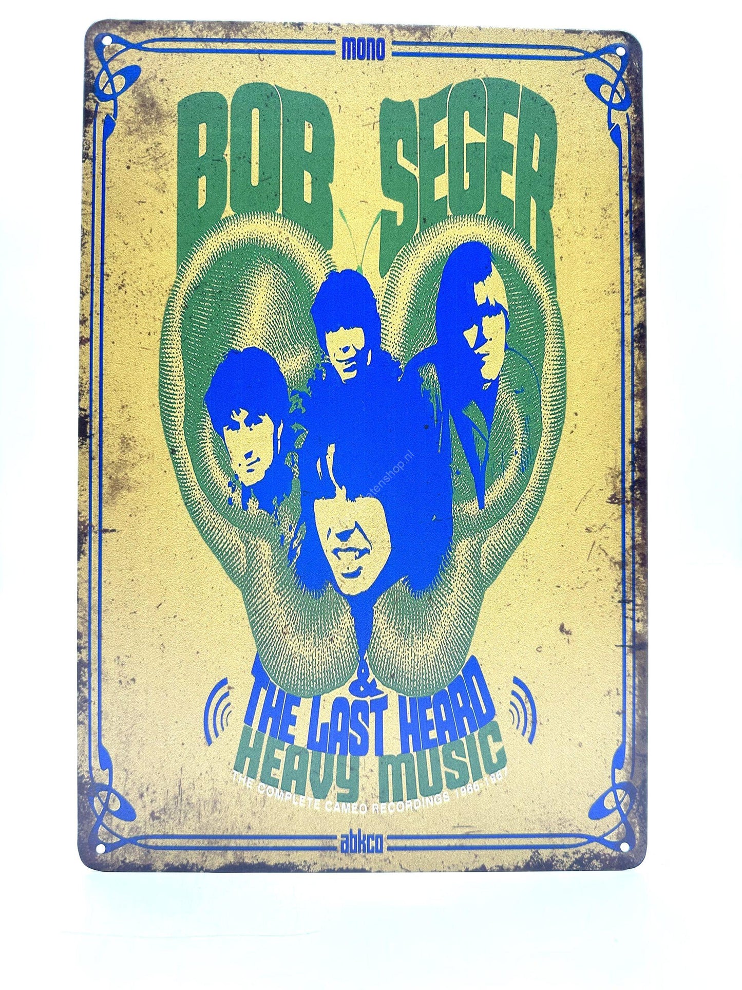 Metal Wall Sign - Bob Seger Heavy Music