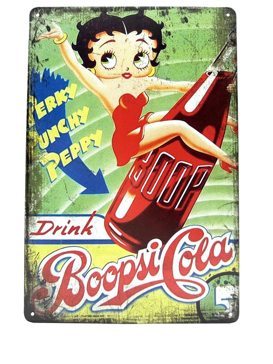 Metalen Wandbord - BettyBoop - Boopsicola