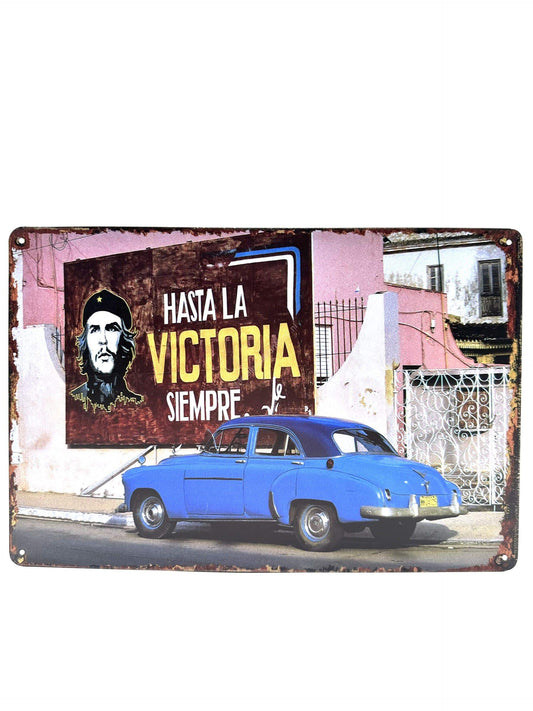 Wandschild aus Metall – Hasta la Victoria Siempre