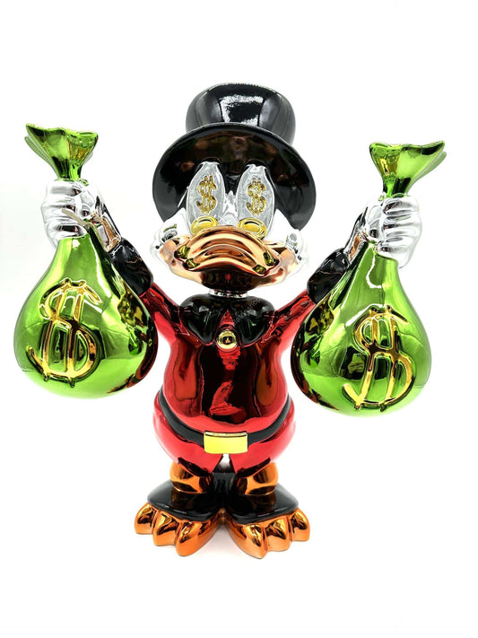 Scrooge McDuck - 40cm - Handmade from fiberglass - real eye-catcher