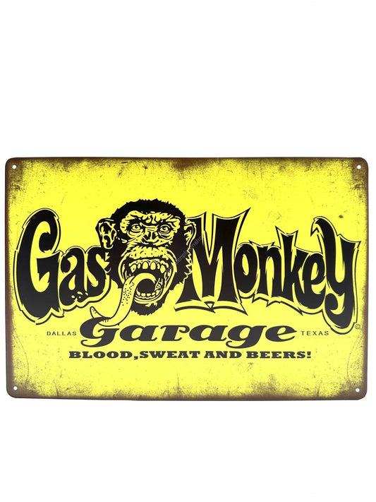 Metalen Wandbord - Gas Monkey