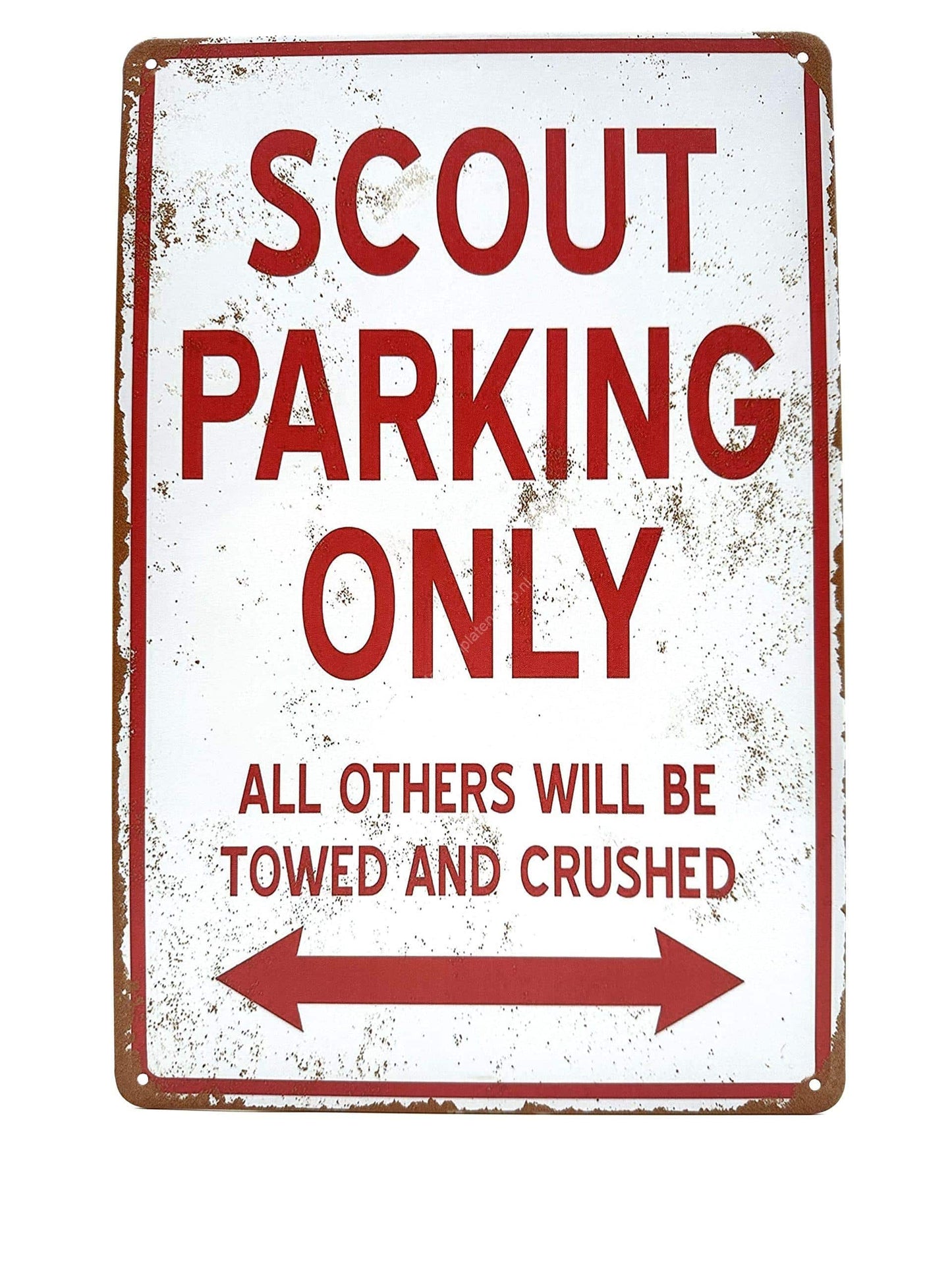 Metalen Wandbord - Scout Parking Only