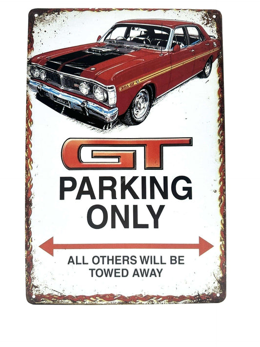 Metalen Wandbord - GT Parking Only