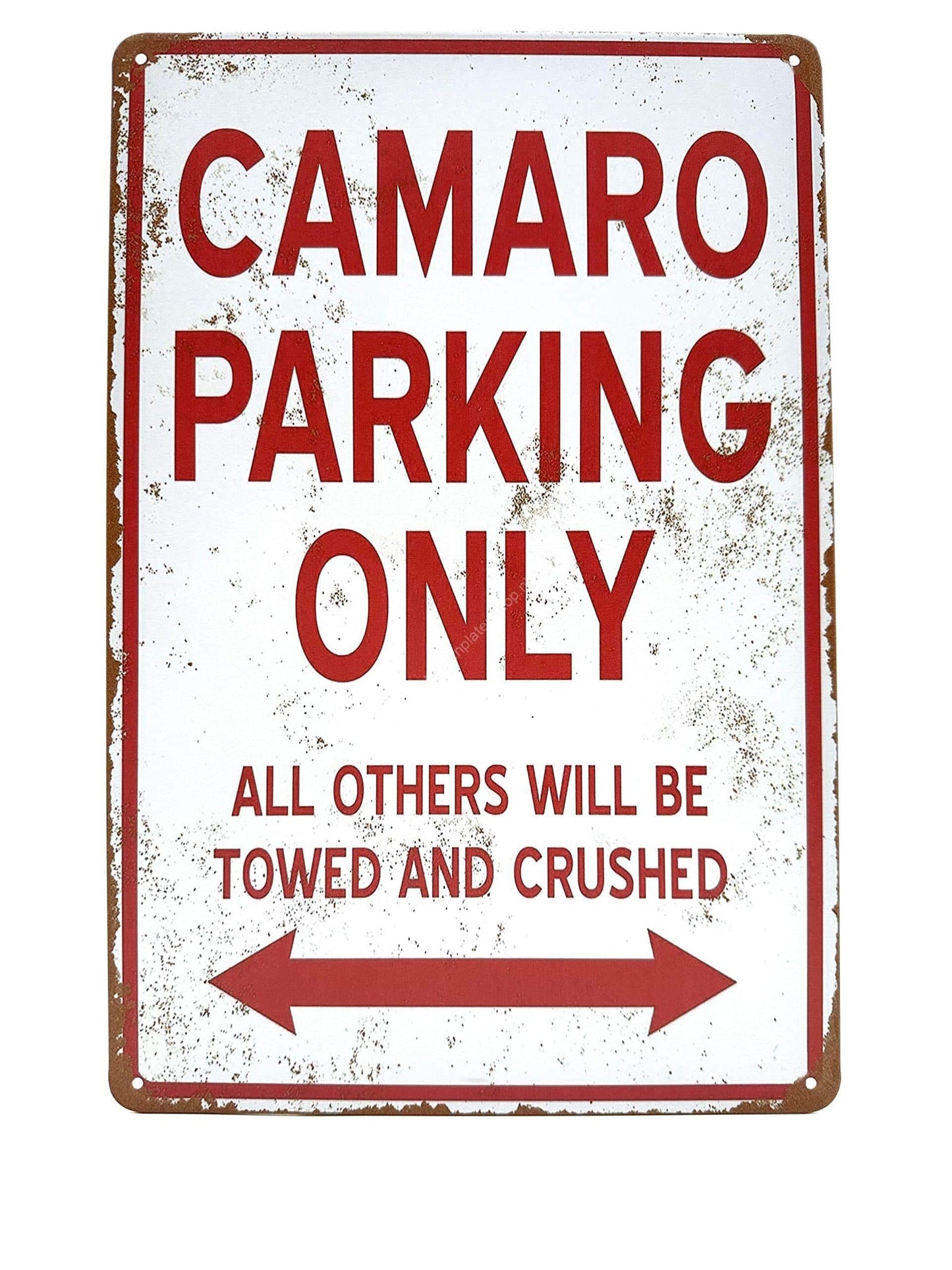 Metal Wall Sign - Camaro Parking Only