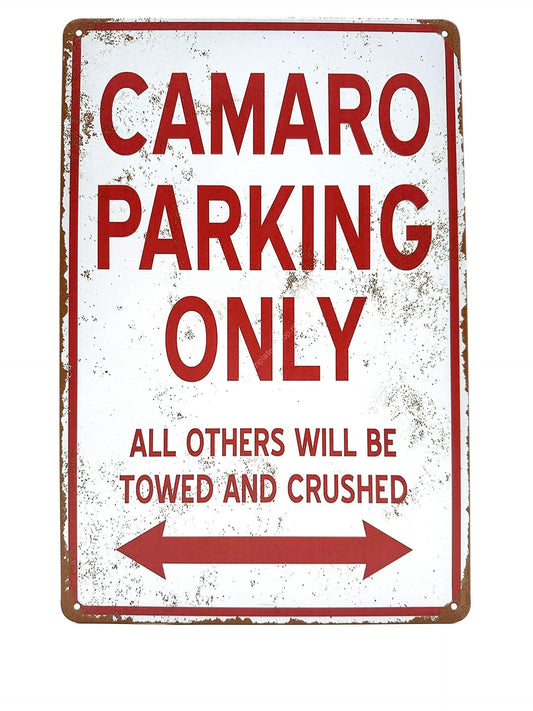 Metalen Wandbord - Camaro Parking Only