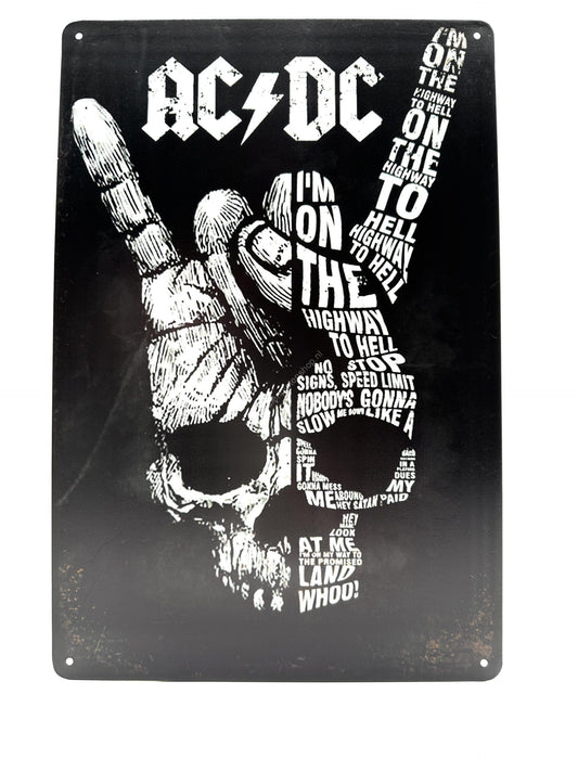 Metalen Wandbord - AC/DC