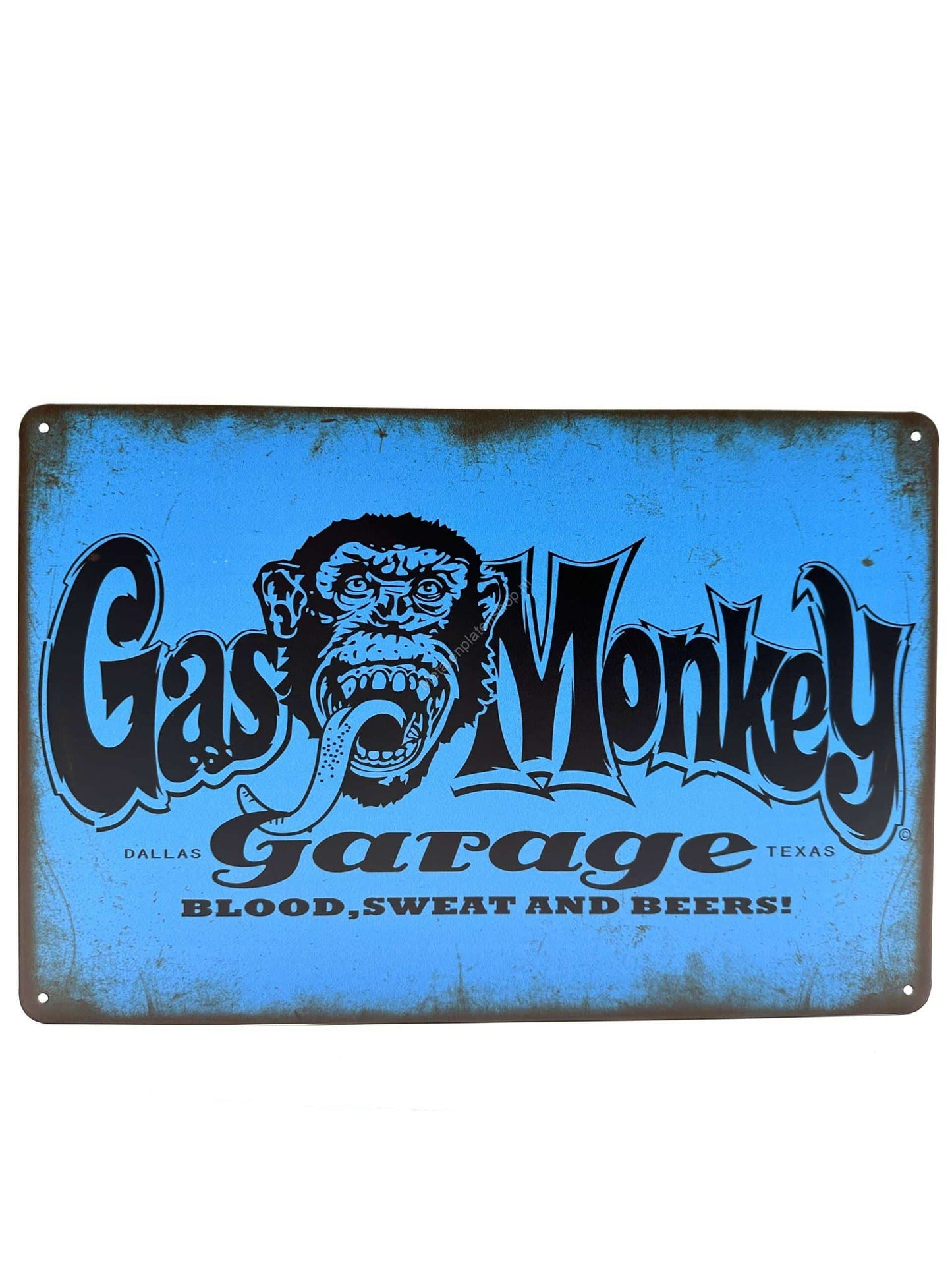 Metallwandschild - Gas Monkey