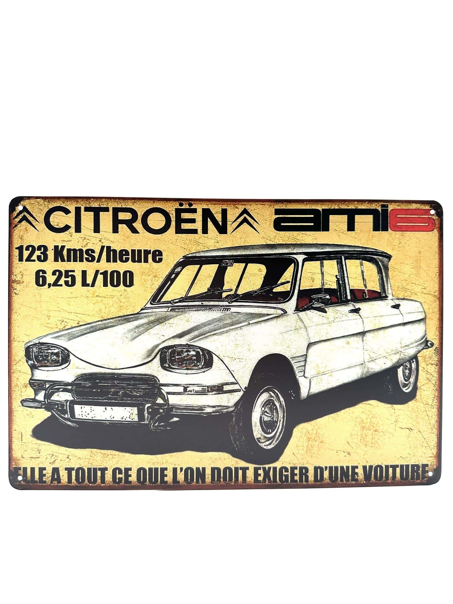 Metallwandschild - Citroën ami6