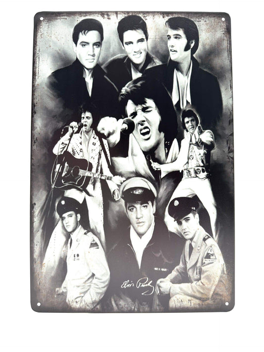 Metal Wall Sign - Elvis Presley