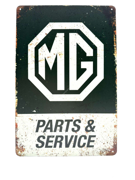 Metalen Wandbord - MG Parts & Service