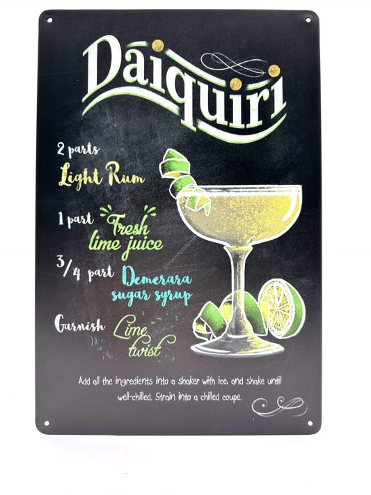 Metalen Wandbord - Daiquiri