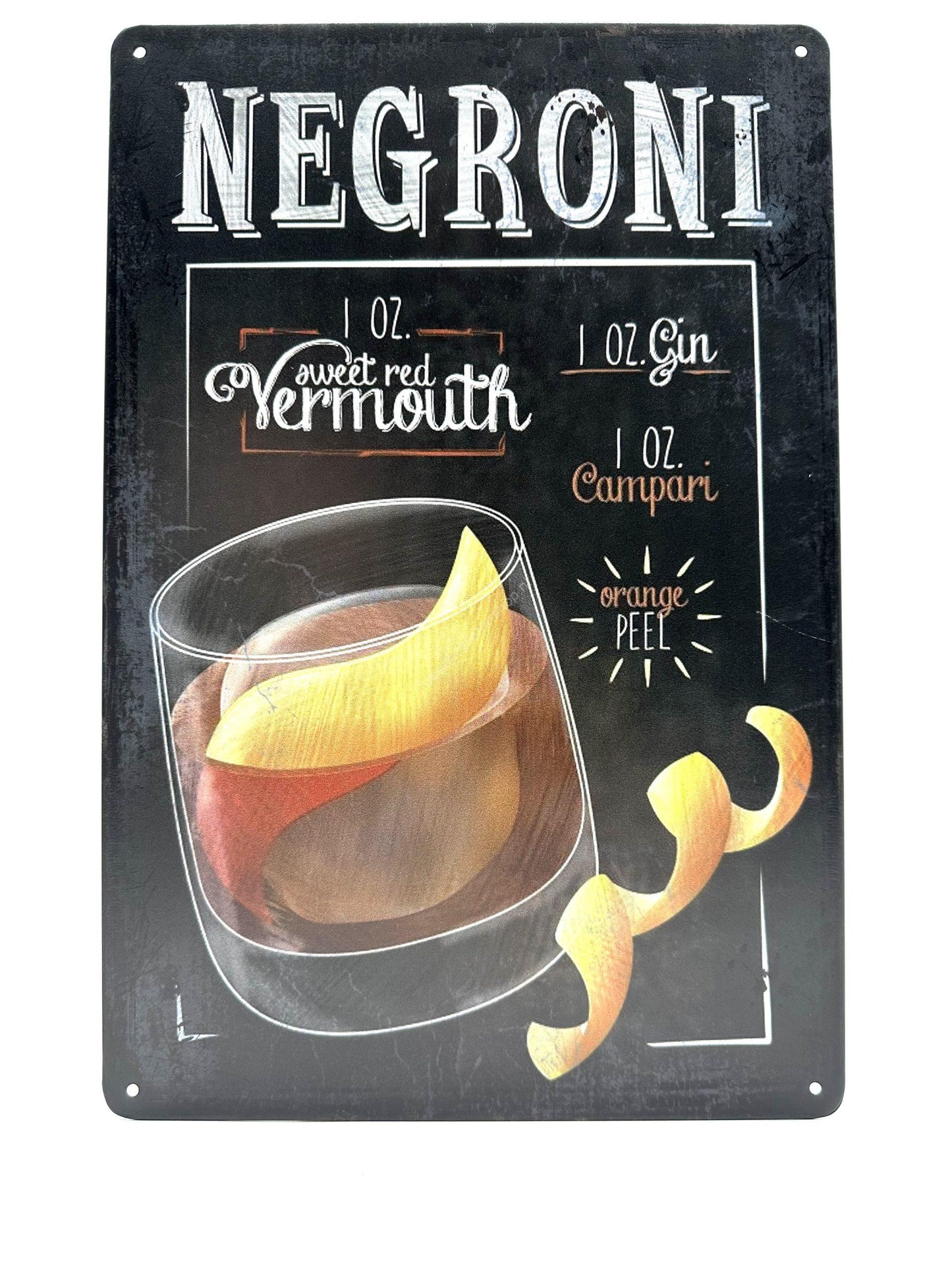 Metalen Wandbord - Negroni