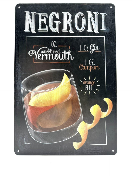 Metal Wall Sign - Negroni