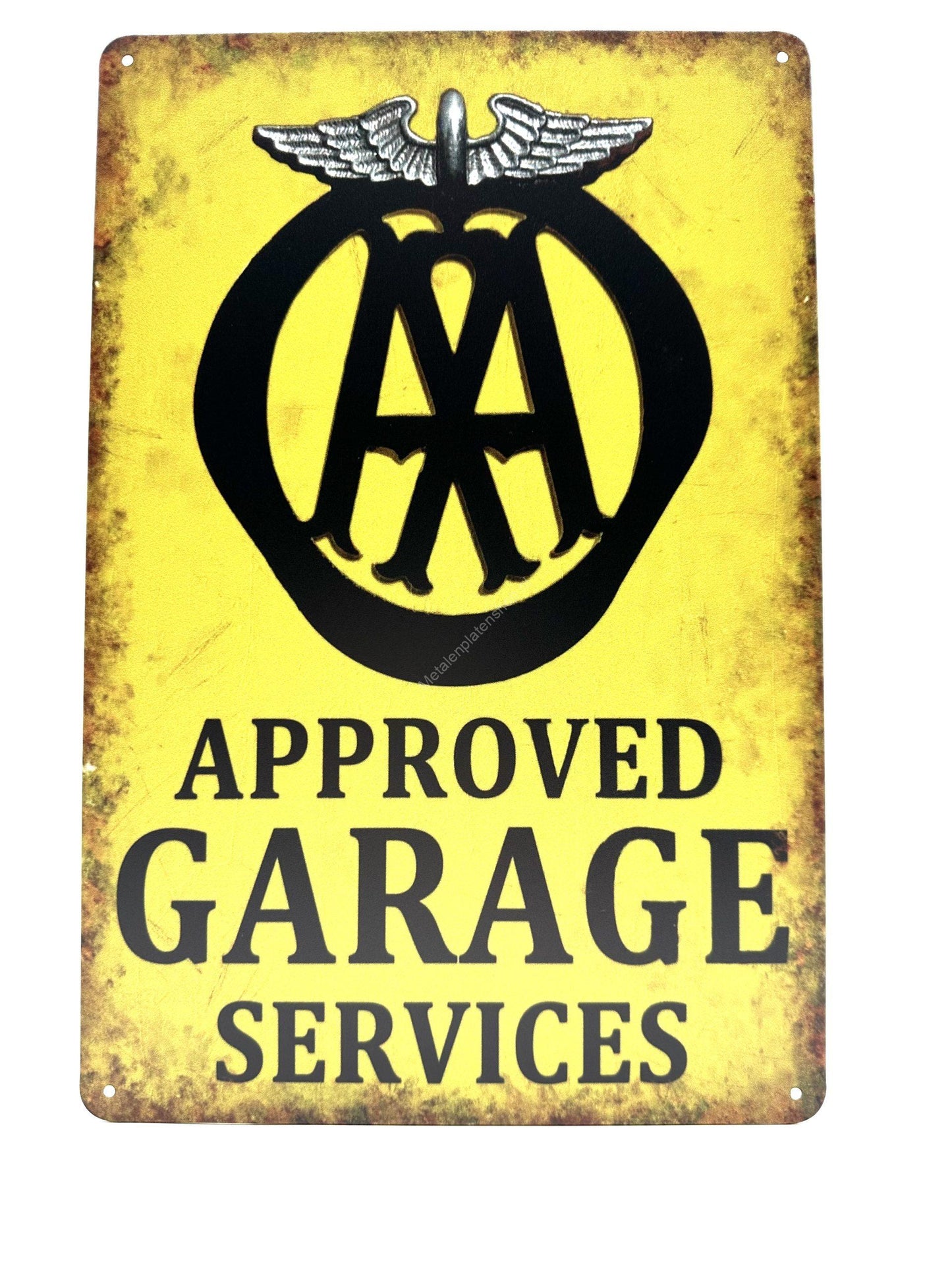 Metal Wall Sign - AA Approved Garage Services