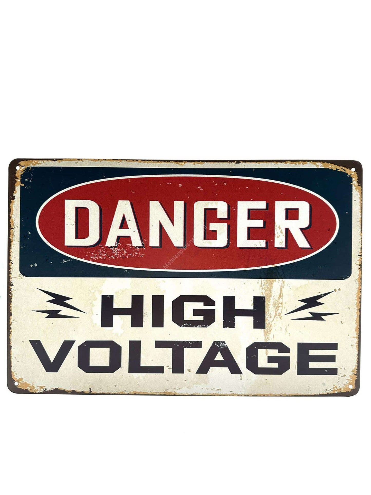 Metal Wall Sign - Danger High Voltage