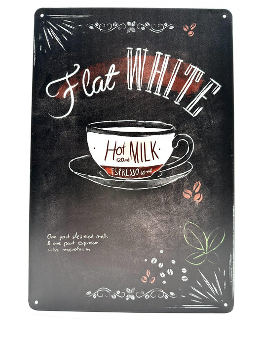 Metal Wall Sign - Flat White