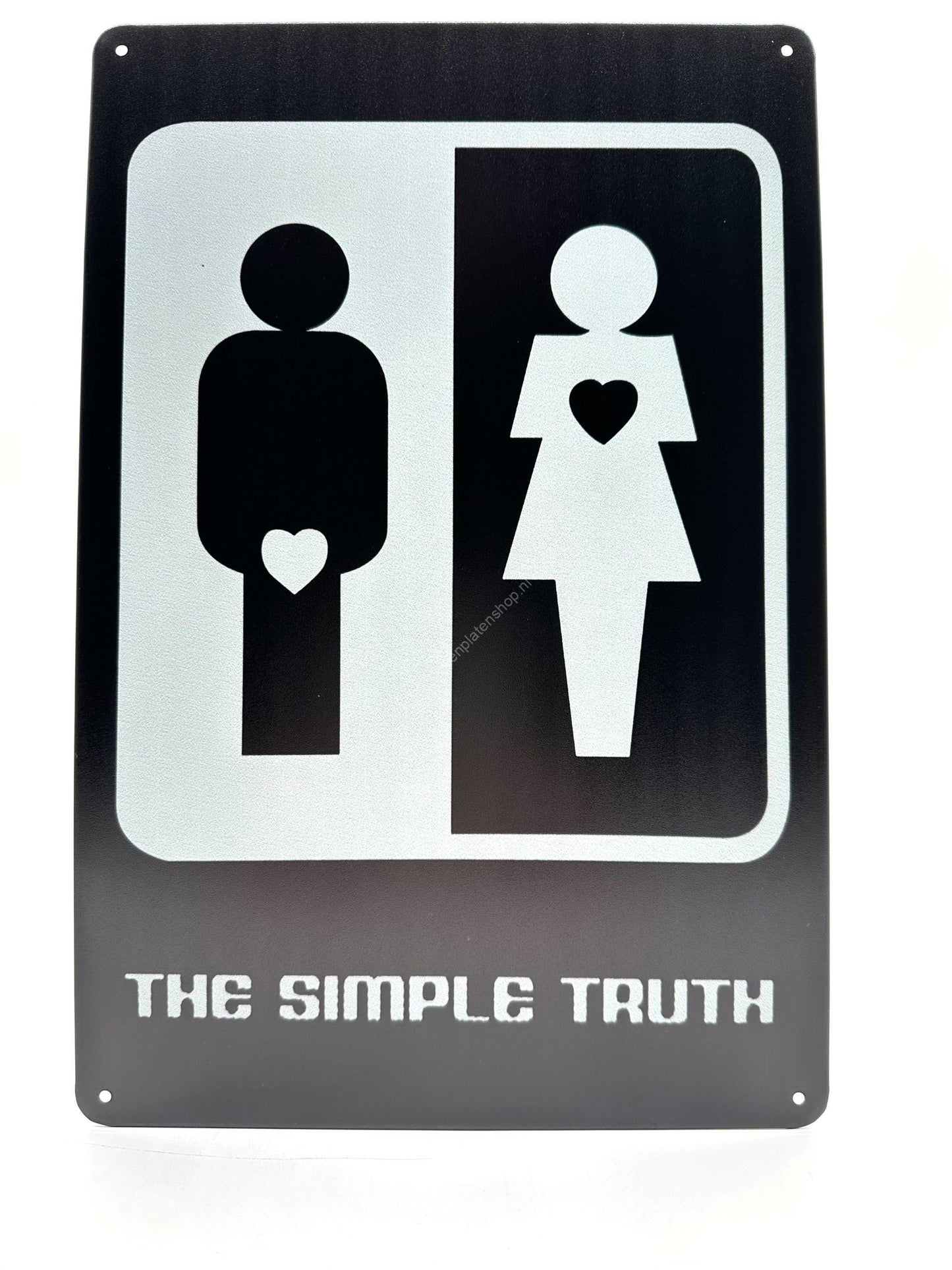 Metalen Wandbord - The Simple Truth