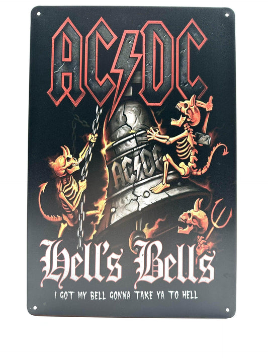 Metal Wall Sign - AC-DC Hell's Bells