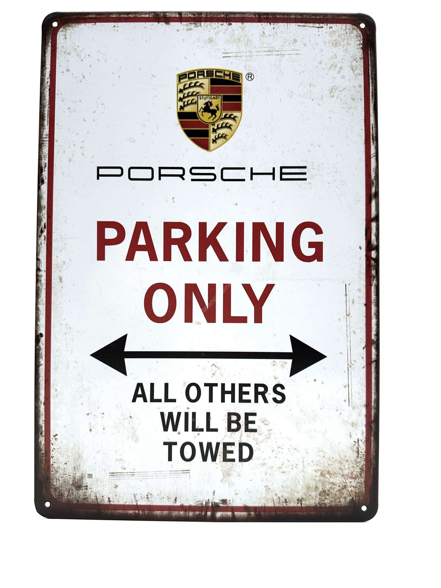 Metalen Wandbord - Porsche Parking Only