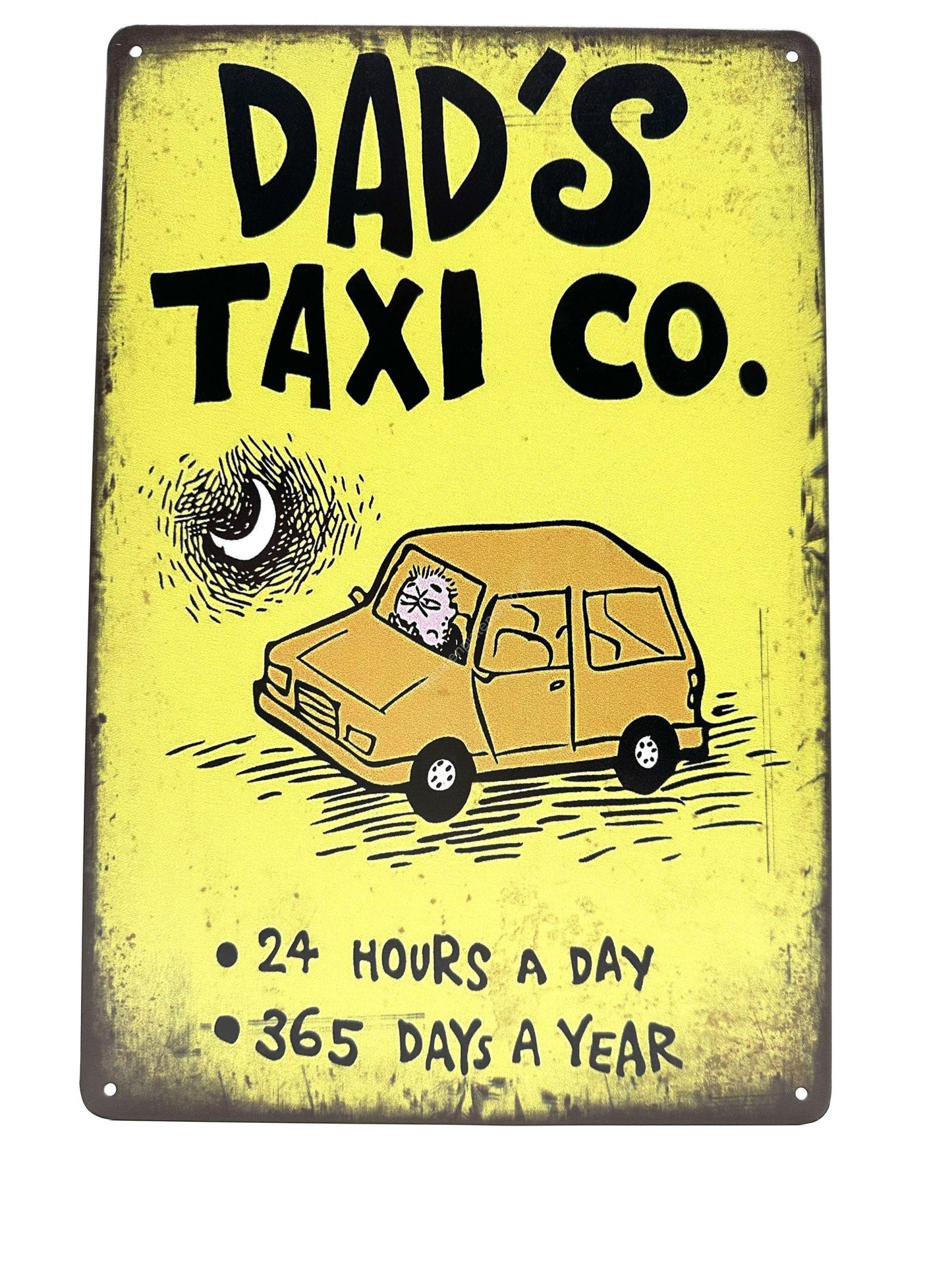 Metal Wall Sign - Dad's Taxi Co.