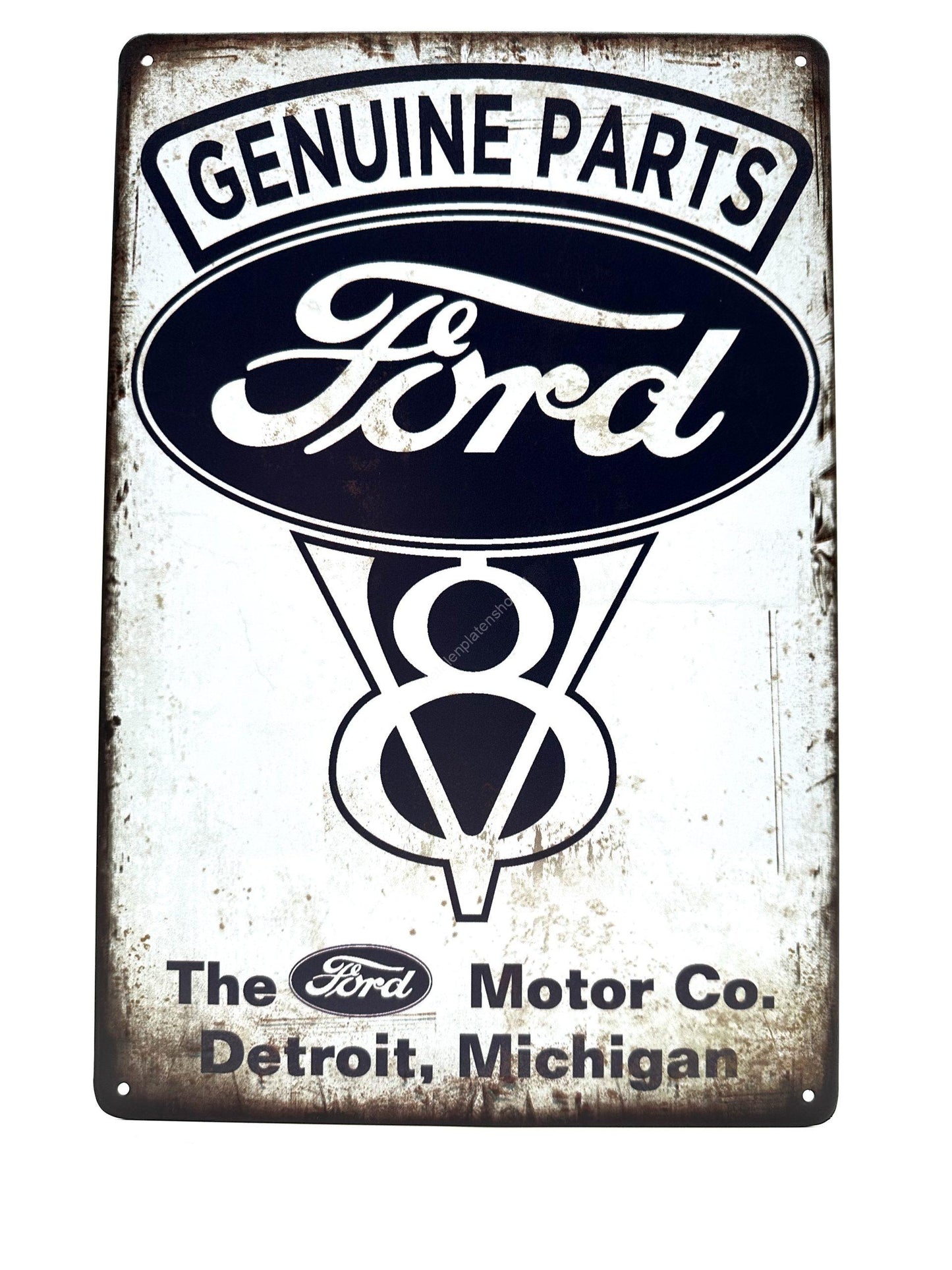 Metal Wall Sign - Genuine Parts FORD