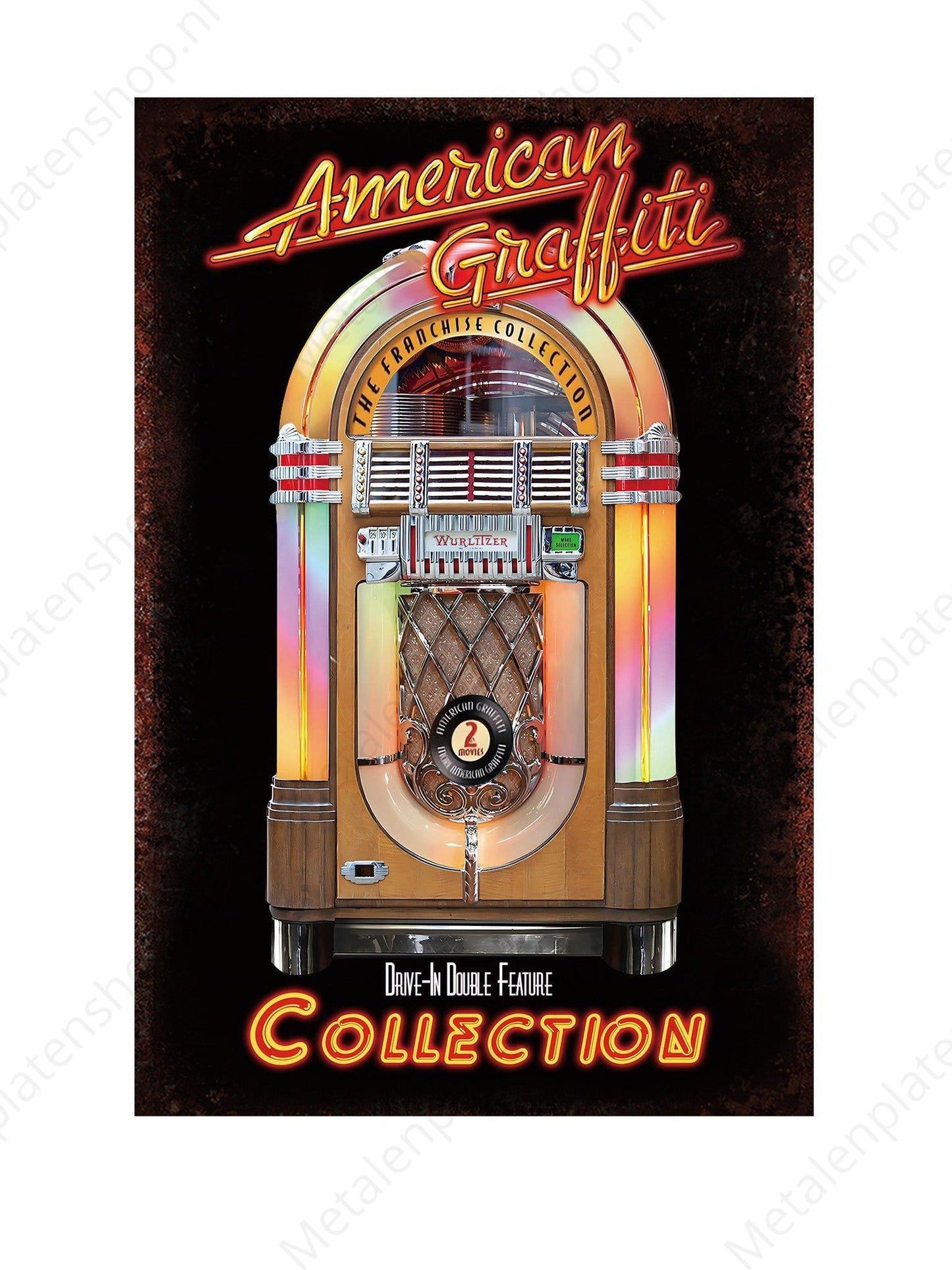 Metalen Wandbord - American Graffiti