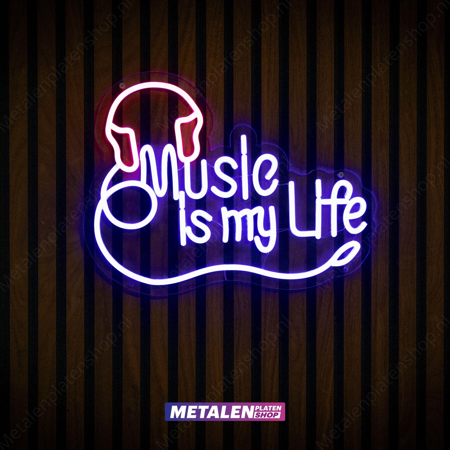 Music is my Life - Neonbord - LED