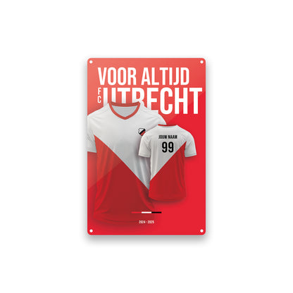 Voetbaltenue Bord FC Utrecht met eigen naam en rugnummer - 2024/2025