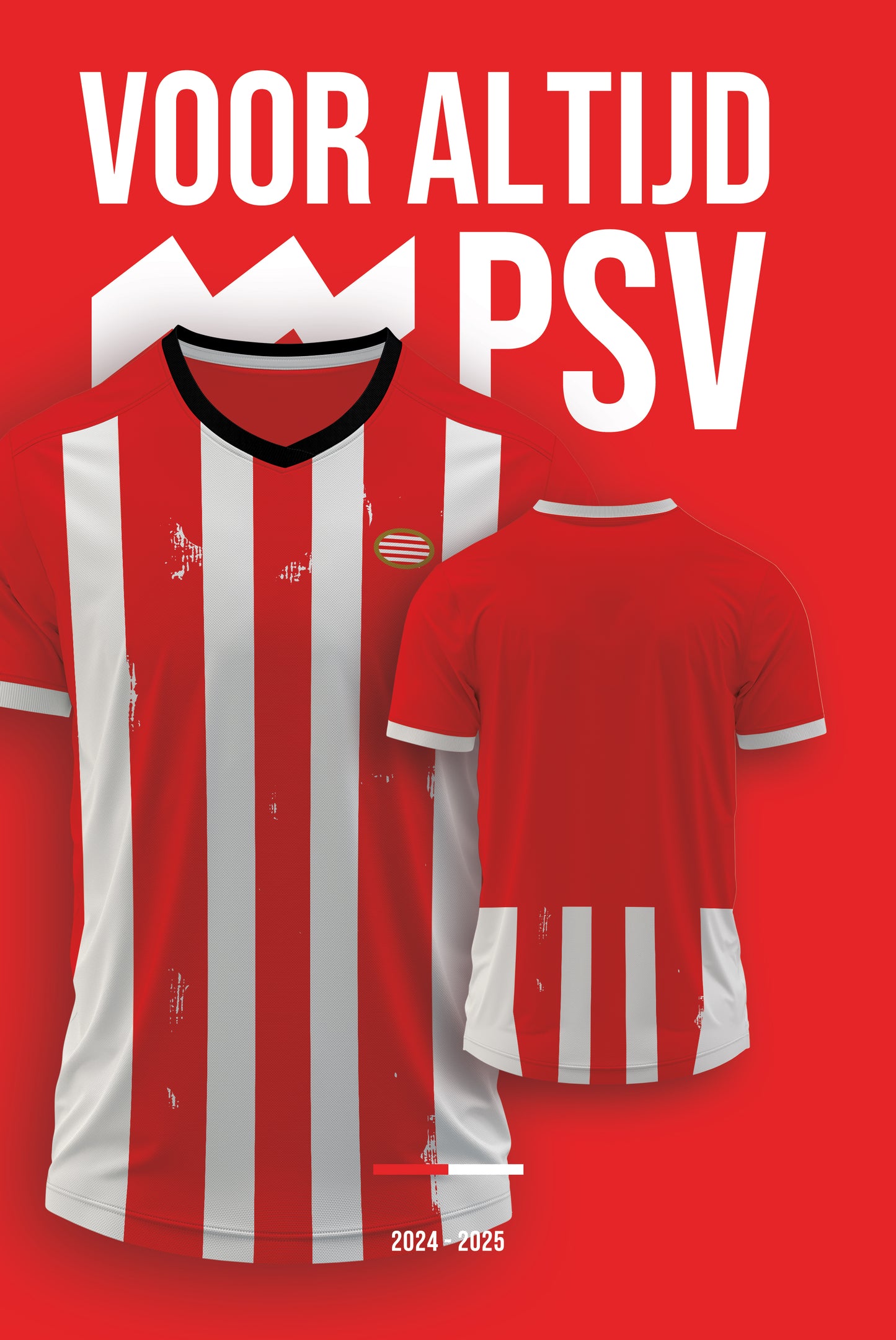 Voetbaltenue Bord PSV met eigen naam en rugnummer - 2024/2025