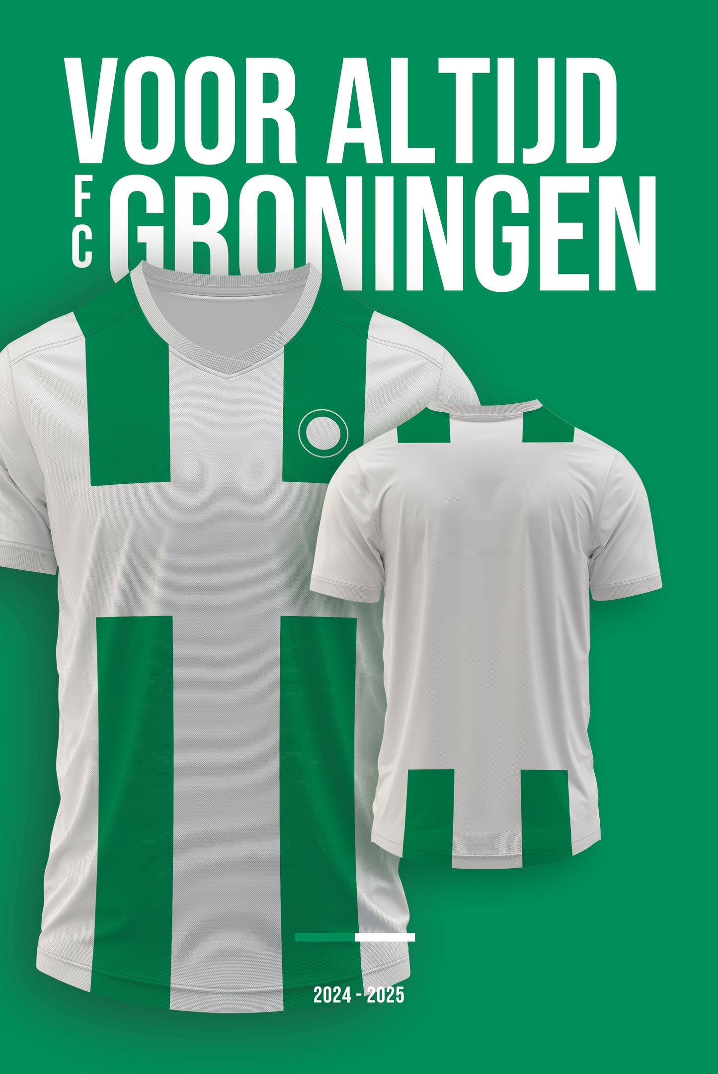 Voetbaltenue Bord Groningen met eigen naam en rugnummer - 2024/2025