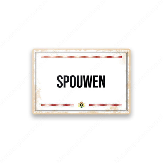 Metal Wall Sign - Brabant Texts - Snotlap