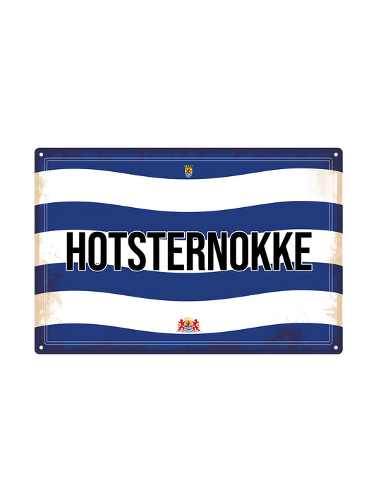 Hotsternokke - Zeeuwse Teksten - Metalen Wandbord