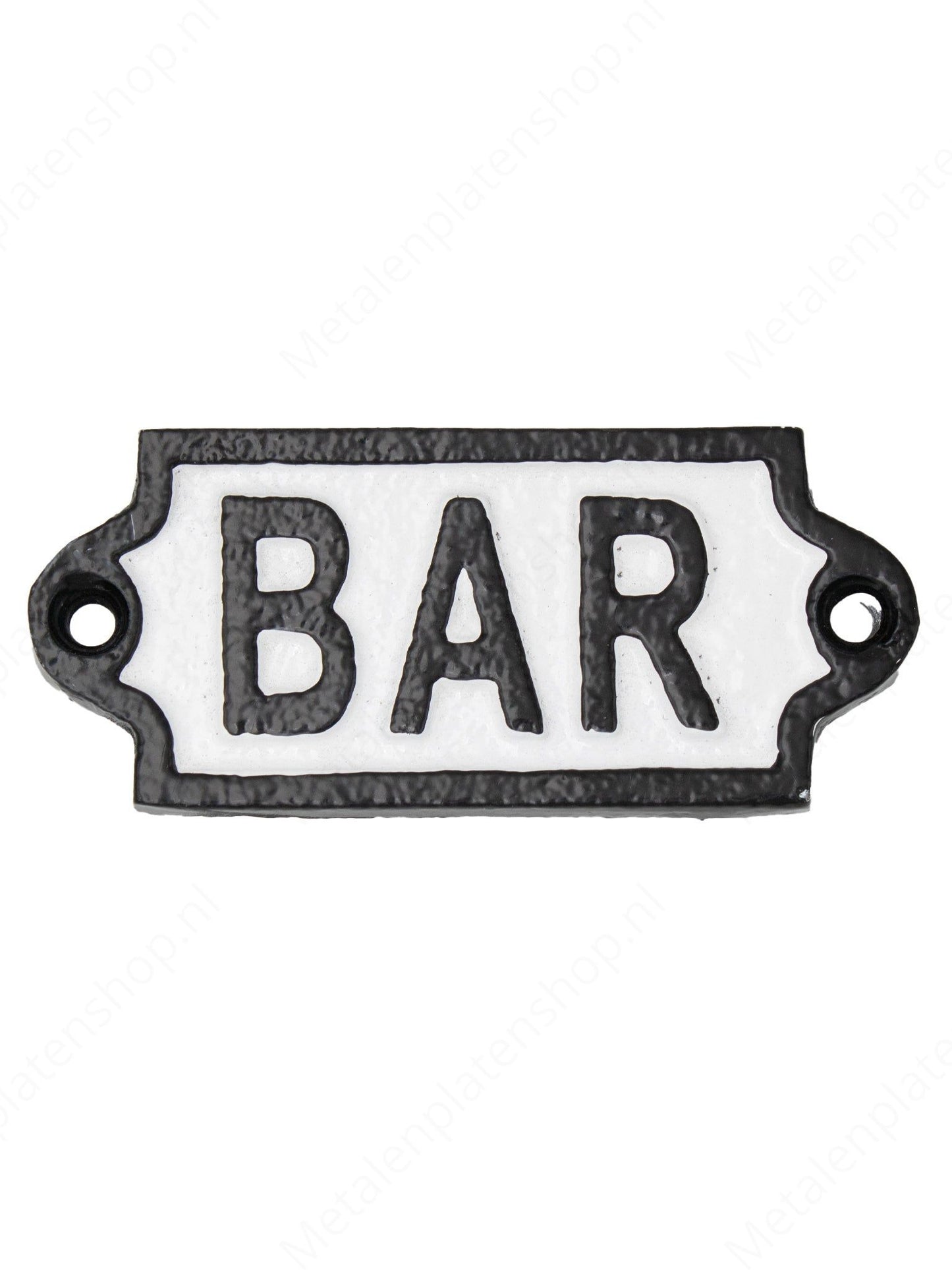 Bar - Bord van Gietijzer- 12x5cm