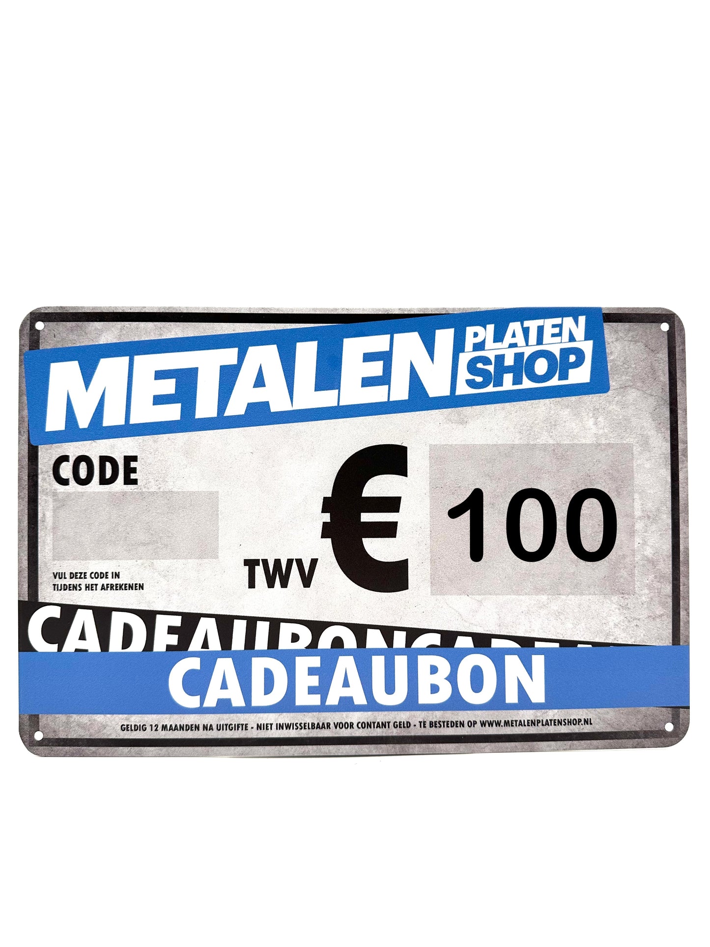 Metalenplatenshop.nl - Cadeaubon