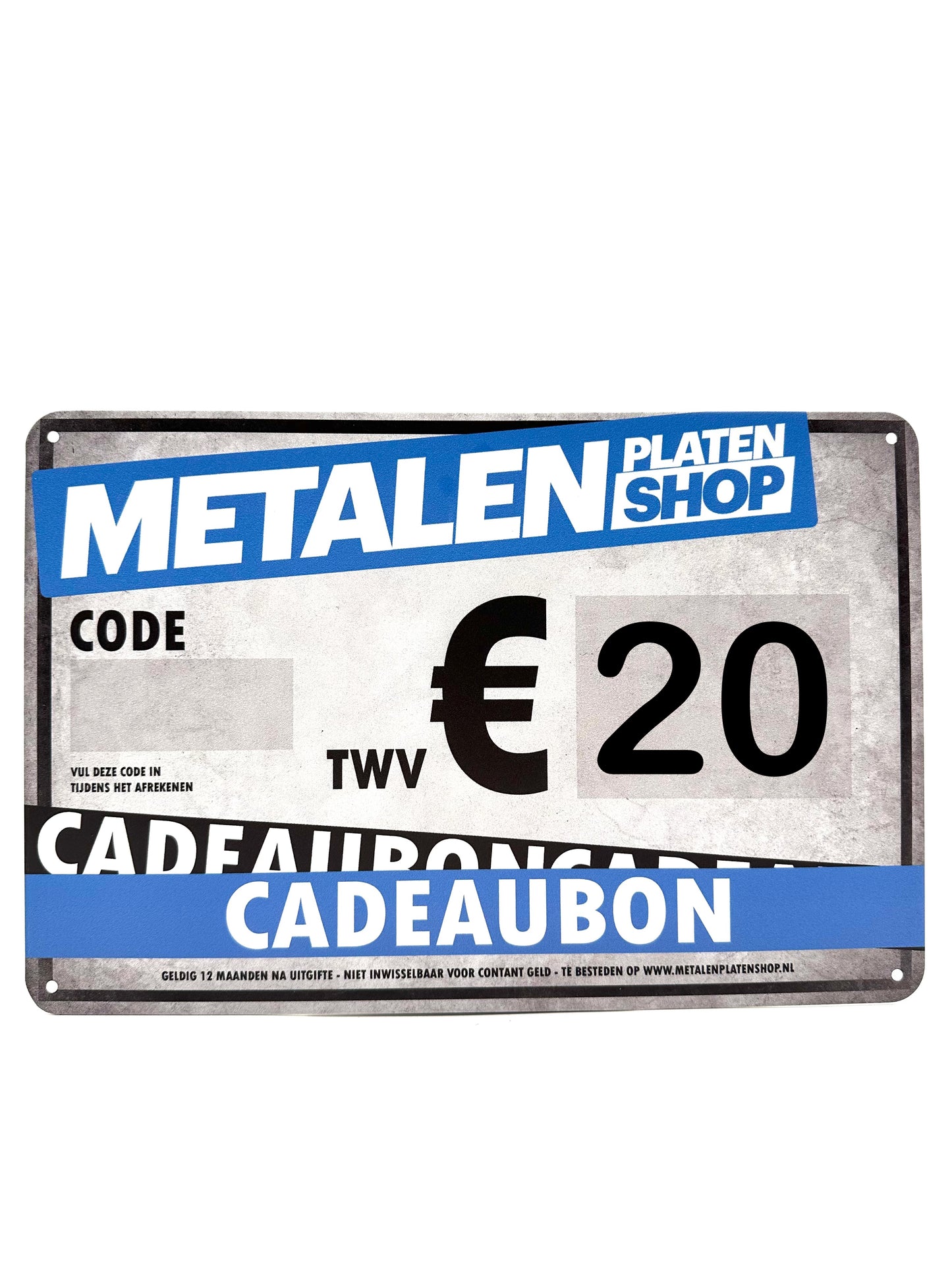 Metalenplatenshop.nl - Cadeaubon