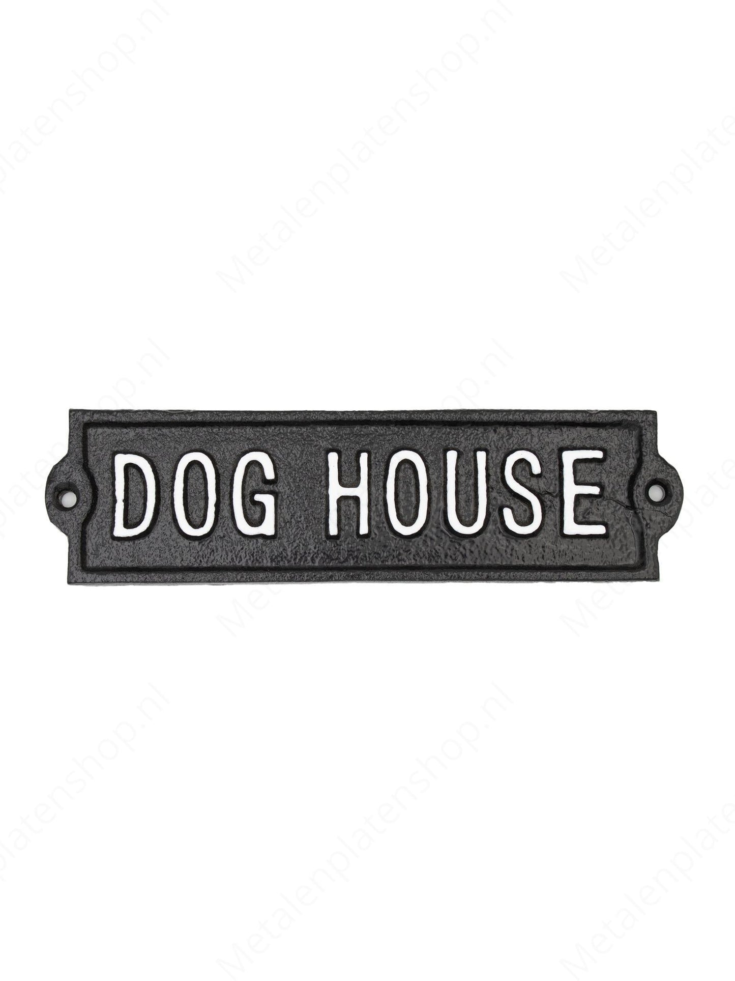 Dog House - Bord van Gietijzer- 22x6cm