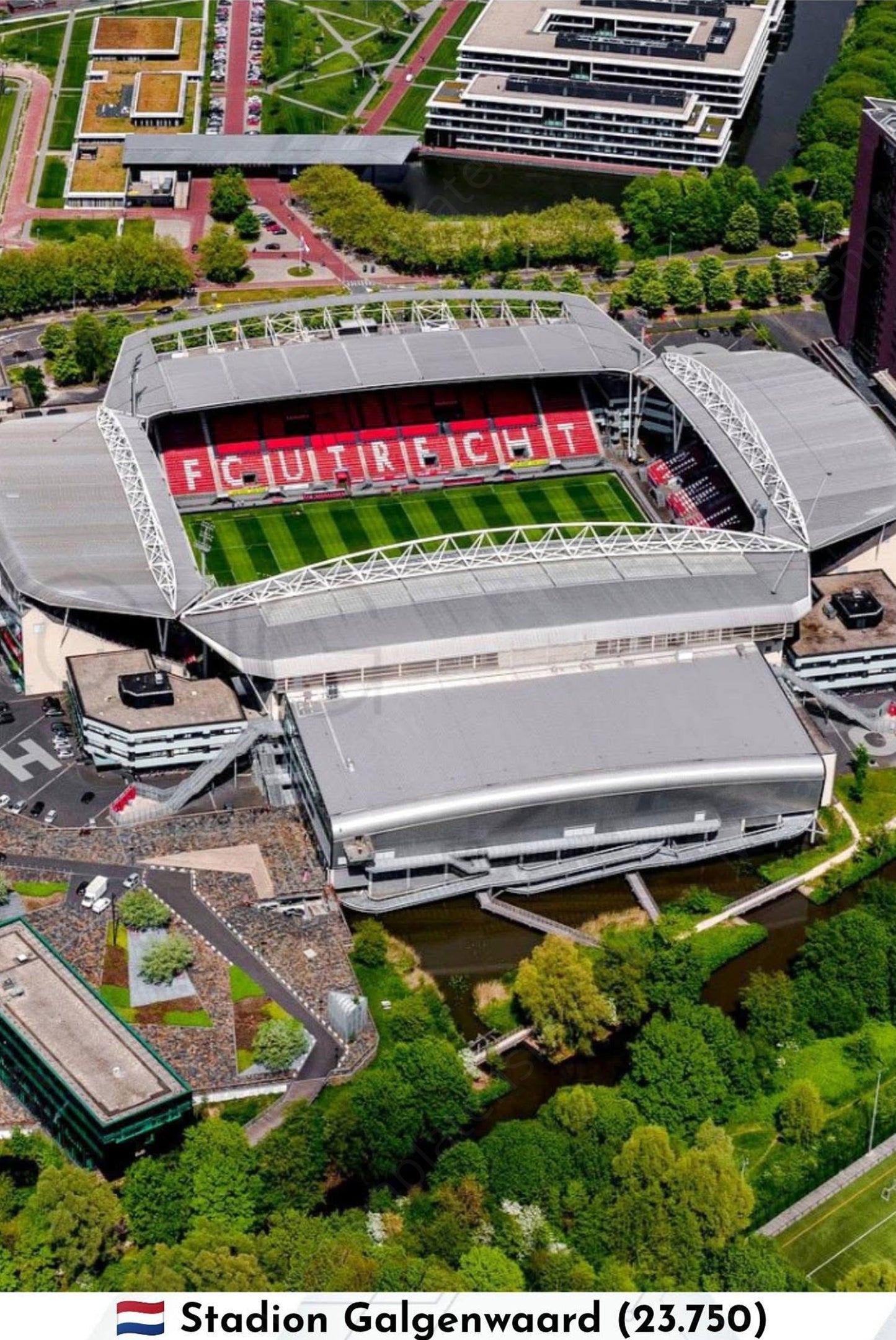 Metalen Wandbord - FC Utrecht - Stadion Galgenwaard