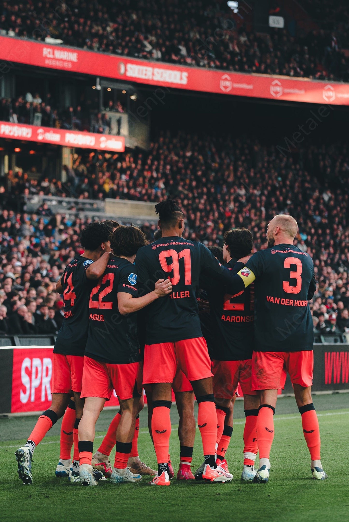 Metalen Wandbord - FC Utrecht - Team #2