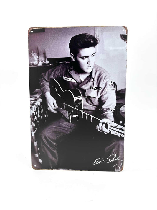 Metalen Wandbord - Elvis Presley - Muziek - Reclamebord